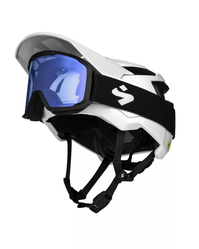 Adjustable Visor with Goggle Storage